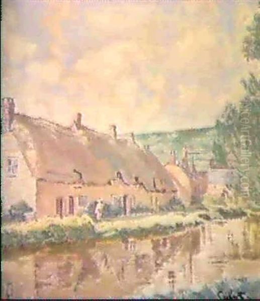 Bathampton Oil Painting by Walter Richard Sickert