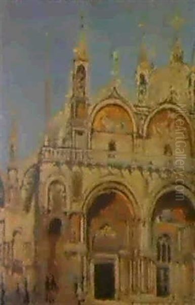 Cathedrale Saint Marc, Venise Oil Painting by Walter Richard Sickert