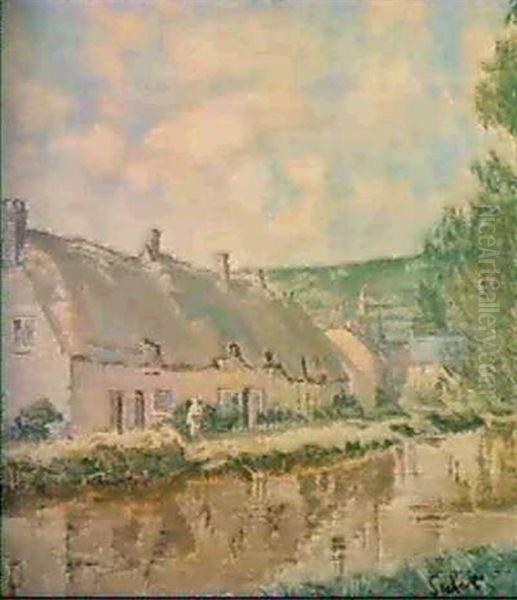Bathampton                                                  (painted In 1939) Oil Painting by Walter Richard Sickert