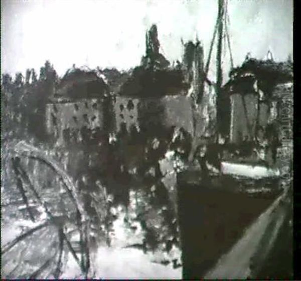 Le Port De Dieppe Oil Painting by Walter Richard Sickert