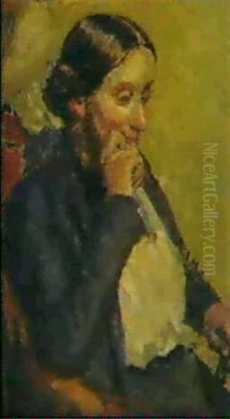 Portrait Of Miss Ison Oil Painting by Walter Richard Sickert