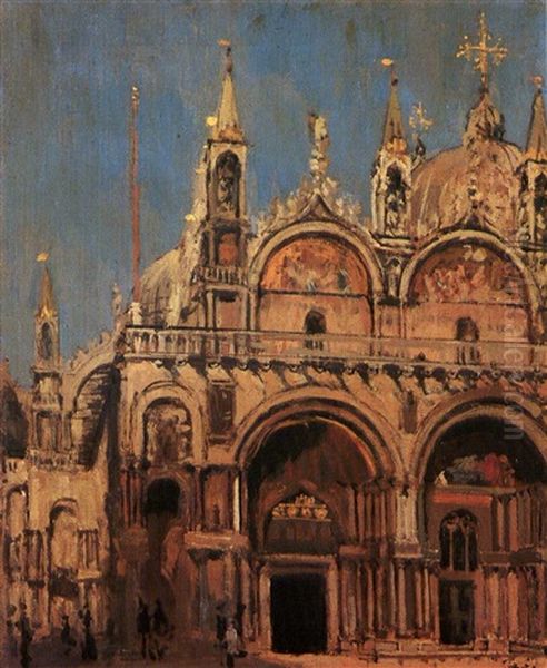 Cathedrale Saint Marc Venise Oil Painting by Walter Richard Sickert