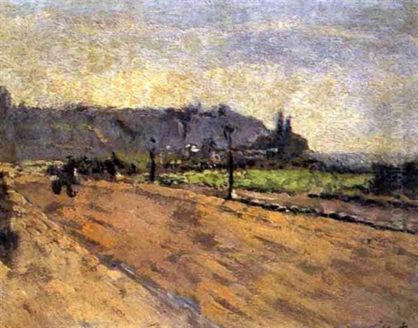The Road To The Casino, Dieppe Oil Painting by Walter Richard Sickert