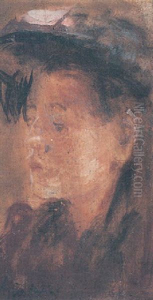 Aggie Beerbohm Oil Painting by Walter Richard Sickert