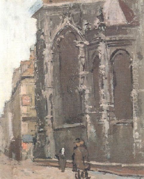 St Jacques, Dieppe Oil Painting by Walter Richard Sickert