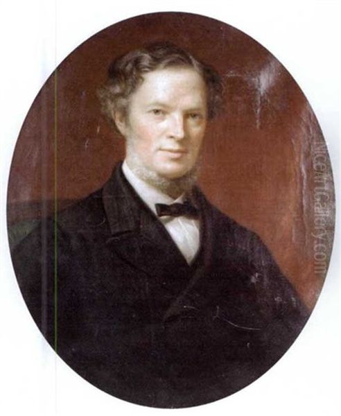 Portrait Of Mrs Frederick Cheere Oil Painting by Samuel Sidley