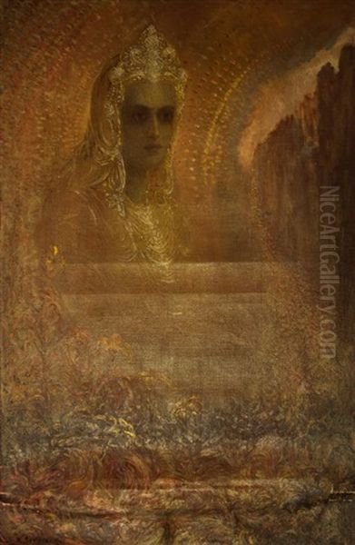 Zluda Oil Painting by Franciszek Siedlecki