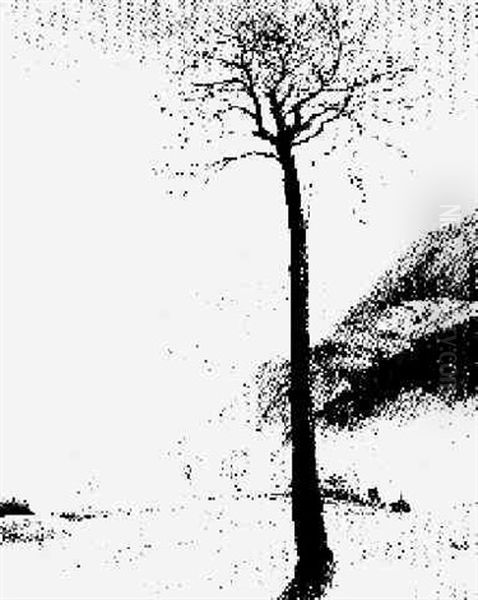 Ein Vogelbeerbaum Oil Painting by Franz Siegele