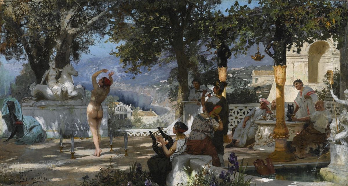 The Sword Dance Oil Painting by Henryk Siemiradzki