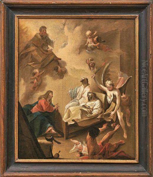 Heilung Eines Kranken Oil Painting by Franz Sigrist