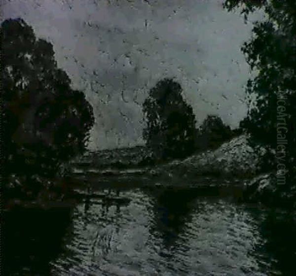 Motiv Aus Der Lobau Oil Painting by Rolf Sigurd