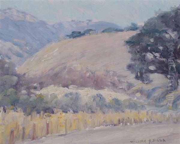 Spring Flowers, Carmel Valley Oil Painting by William Posey Silva