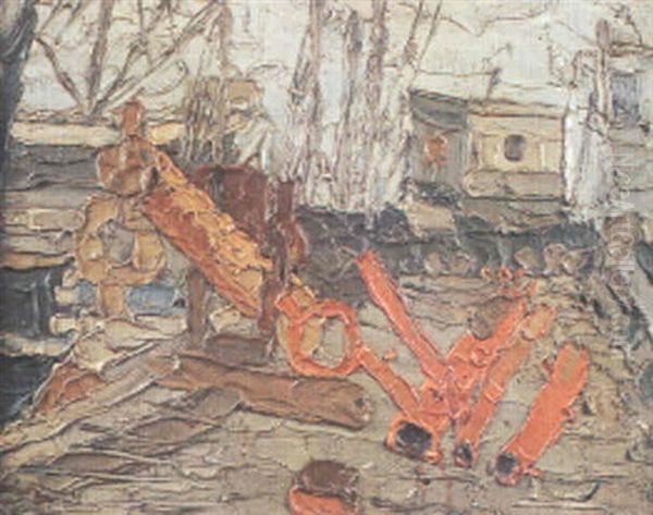 Puerto 1945 Oil Painting by Alfredo De Simone