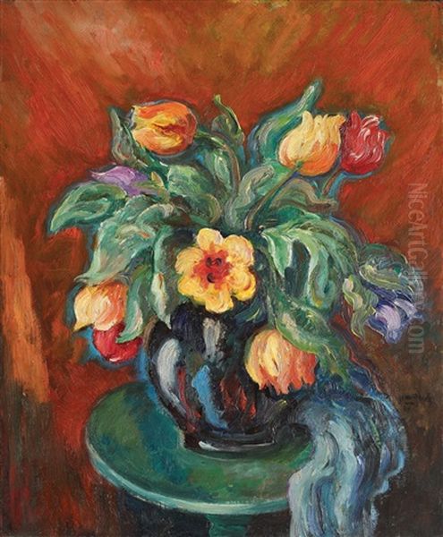 Lalele Oil Painting by Michel Simonidy