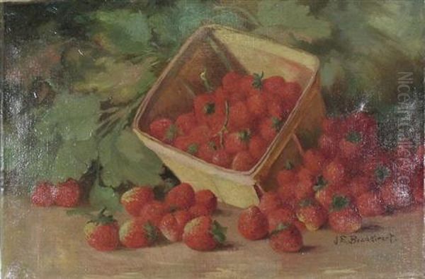 Strawberries Oil Painting by Josephine Wyman Bradstreet