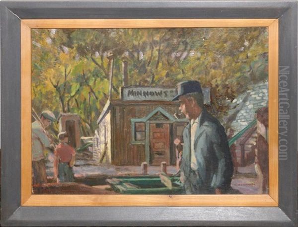 Minnows Oil Painting by Gerrit Sinclair