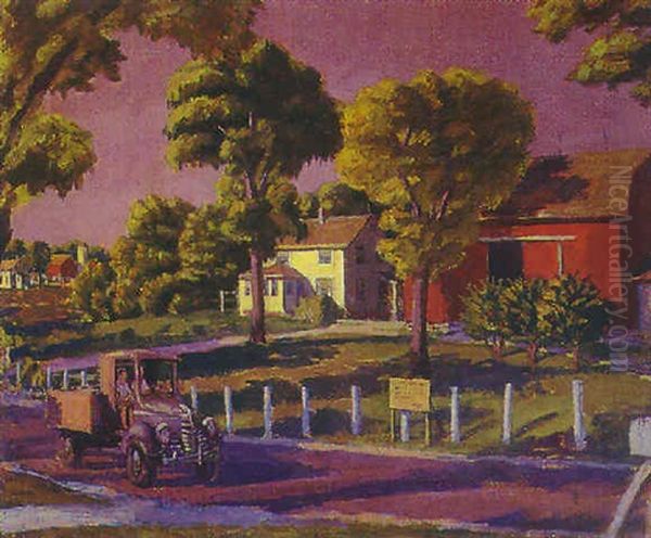 Wisconsin Evening Oil Painting by Gerrit Sinclair