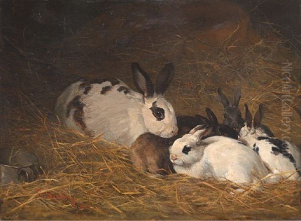 Kaniner Oil Painting by Elisabeth Sinding