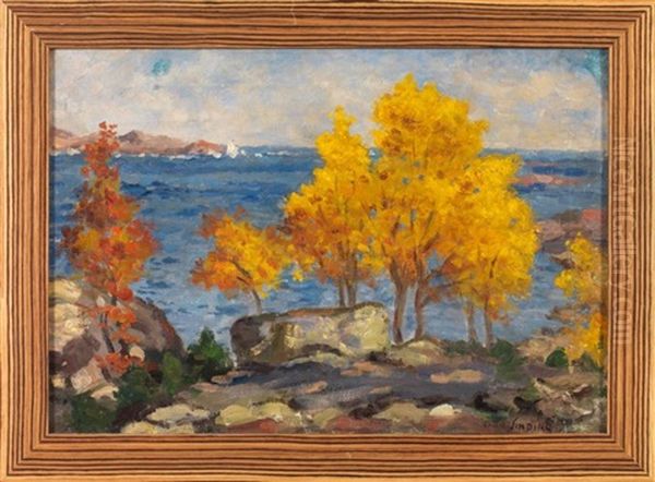 Bord De Mer Oil Painting by Otto Ludvig Sinding