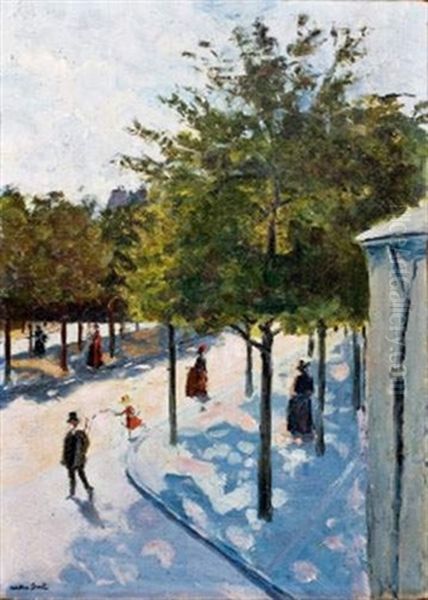 Les Tuileries Oil Painting by Andre Sinet