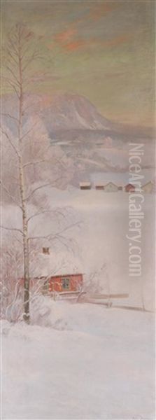 Fra Asker Oil Painting by Andreas Singdahlsen