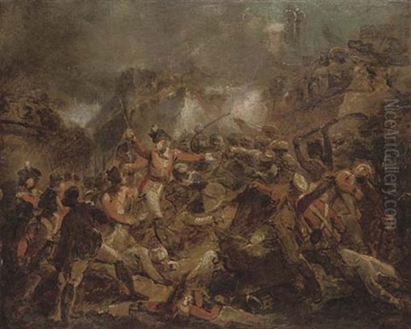 The Assault And Taking Of Seringapatam Oil Painting by Henry Singleton