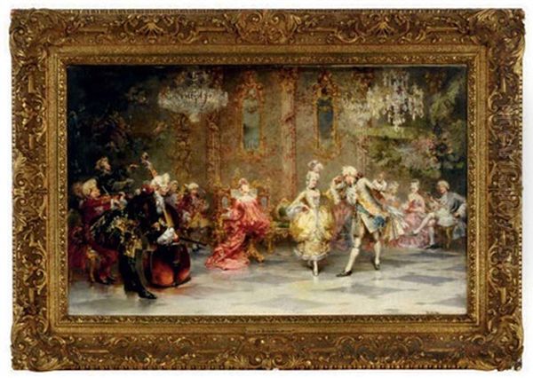 The Minuet Oil Painting by Jean-Paul Sinibaldi