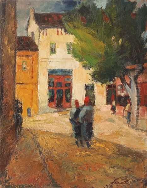 Turci La Mangalia Oil Painting by Francisc Sirato