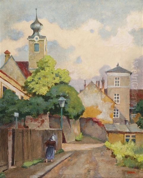 Ober St. Veiter Kircherl Oil Painting by Robert Skala