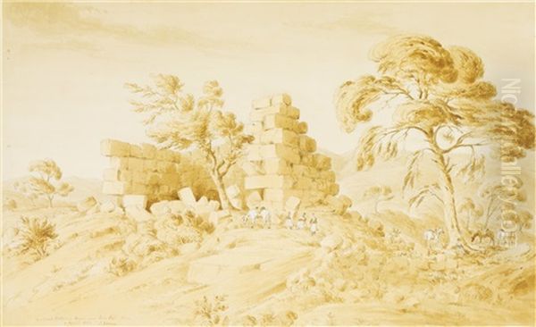 Greek Landscapes (4 Works) Oil Painting by James Skene Of Rubislaw