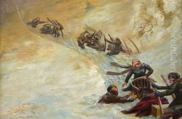 Vetrna Smrst Ve Svate Morici Oil Painting by Jan Skramlik