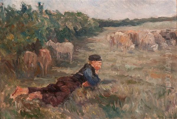 The Daydream Oil Painting by Frans Slager