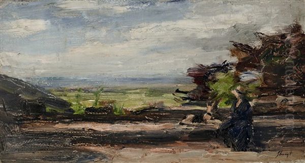 Pfalzer Landschaft Oil Painting by Max Slevogt