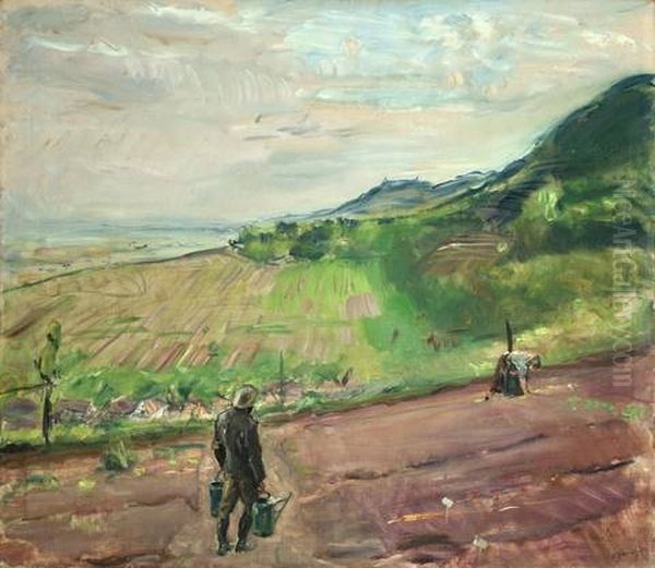 Pfalzer Landschaft Bei Neukastel Oil Painting by Max Slevogt