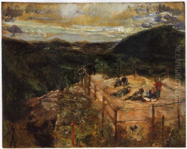 Auf Dem Trifels Oil Painting by Max Slevogt