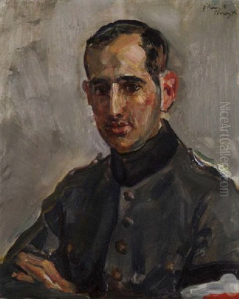 Portrat Otto Hermann Blumenfeld Oil Painting by Max Slevogt