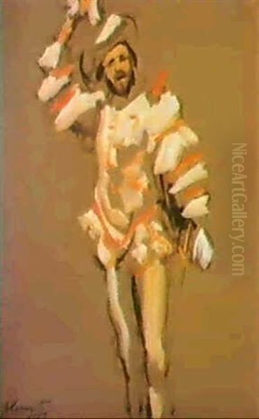 Francisco D'andrade Als Don Giovanni... Oil Painting by Max Slevogt