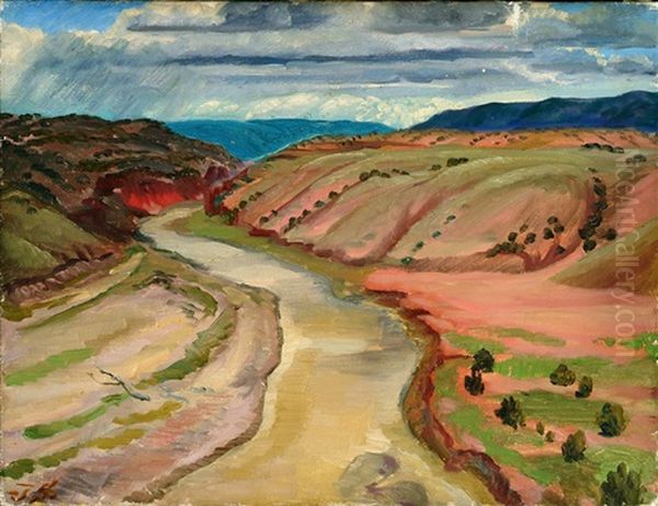 Gehoft Mit Pferd Im Winter Oil Painting by John Sloan