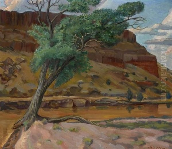 Gehoft Mit Pferd Im Winter Oil Painting by John Sloan