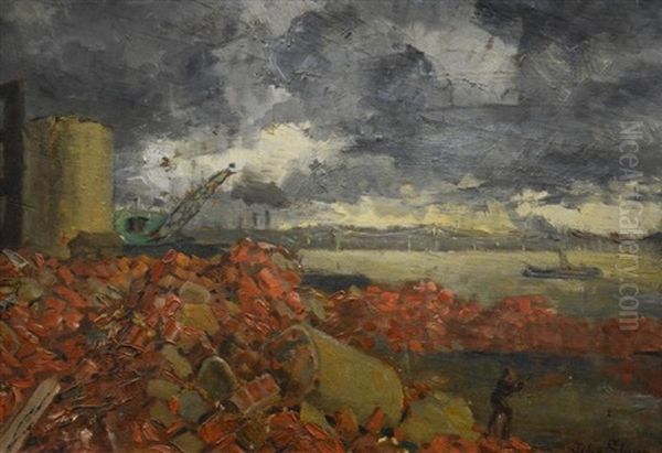 Tol Bricks Oil Painting by John Sloan