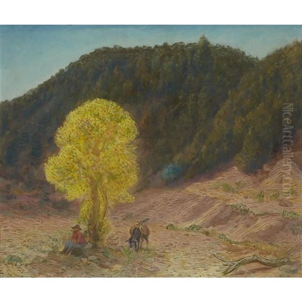 Prospector In Apache Canyon Oil Painting by John Sloan