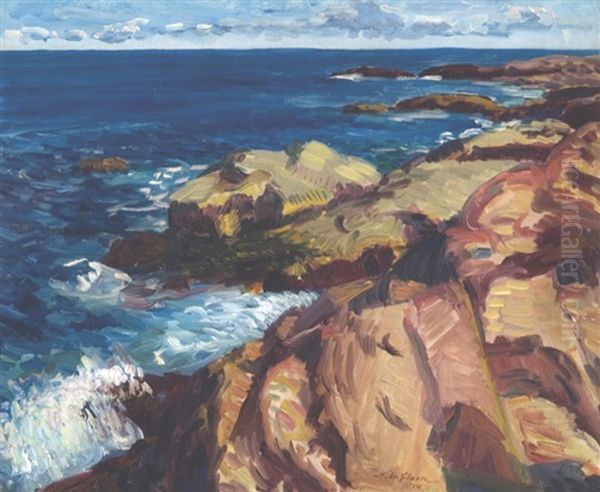 Gloucester Seacoast Oil Painting by John Sloan