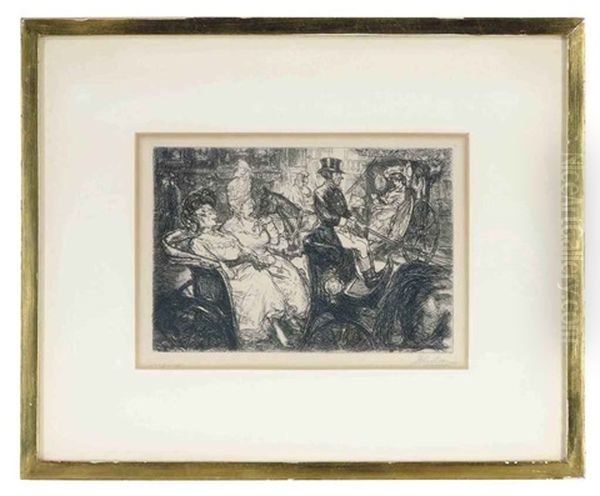 Fifth Avenue Critics Oil Painting by John Sloan