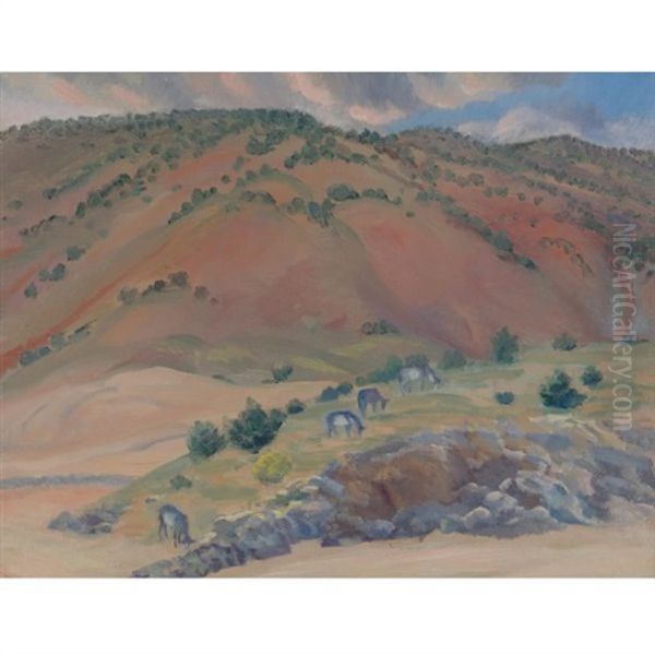 Landscape, Santa Fe Oil Painting by John Sloan
