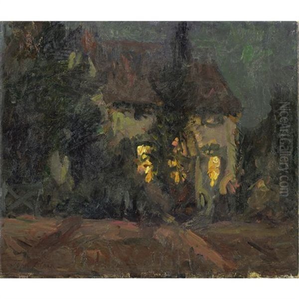 House In Gloucester Oil Painting by John Sloan