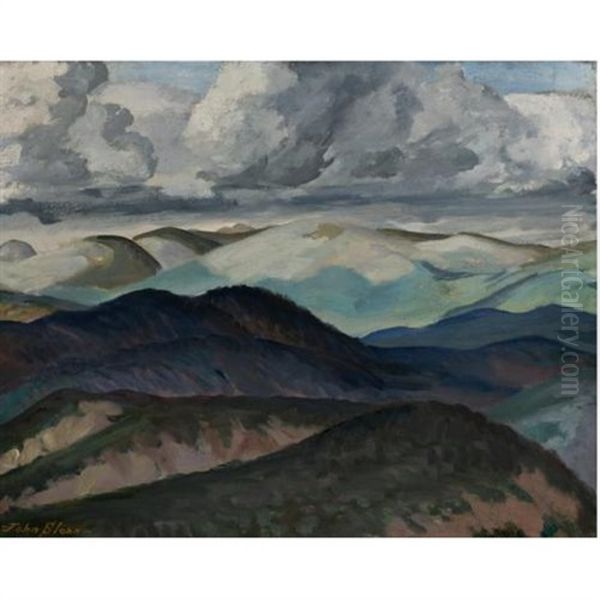 Sleet On The Sangre De Christo Oil Painting by John Sloan