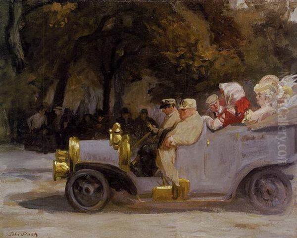 Gray And Brass Oil Painting by John Sloan