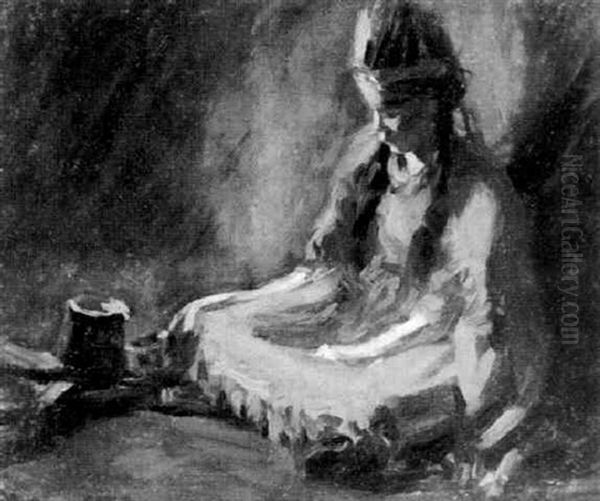 Indian Girl At Taos Oil Painting by John Sloan