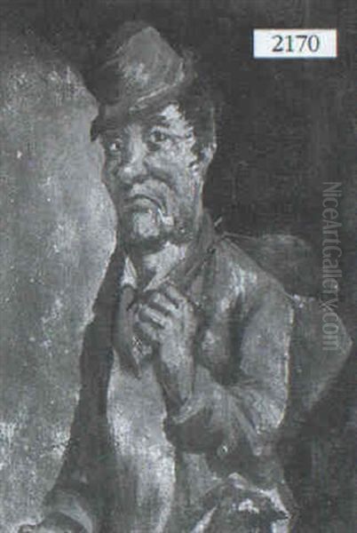 Man With Pipe Oil Painting by John Sloan