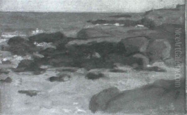 Bass Rocks, Gloucester Oil Painting by John Sloan